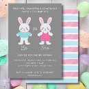 Search for easter gender reveal invitations Rabbit