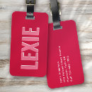 Search for red luggage tags Trendy