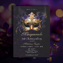 Search for purple masquerade invitations Carnival