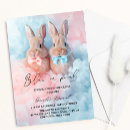 Search for easter gender reveal invitations Rabbit