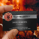 Search for firefighter business cards Fire department
