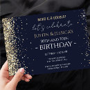 Search for blue birthday invitations Adult birthday party