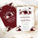 Search for maroon butterfly invitations For kids