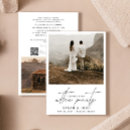 Search for after eloping wedding invitations Black and white