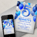 Search for five year old boy birthday invitations For him