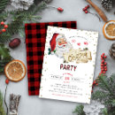 Search for santa claus invitations Rustic