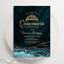 Search for teal quinceanera invitations Turquoise