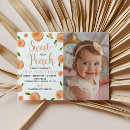 Search for one sweet peach birthday invitations Cute