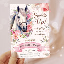 Search for horse 1st birthday invitations Watercolor