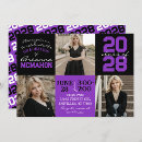 Search for black purple graduation invitations Picture