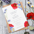 Search for cornflower blue wedding invitations Watercolor