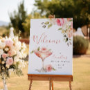Search for floral engagement party signs Pink