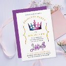 Search for 4th princess birthday invitations Purple