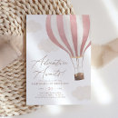 Search for hot air balloon 1st birthday invitations Up up and away