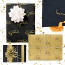 Search for black and gold wrapping paper Graduation