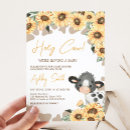 Search for sunflower shower invitations Highland cow