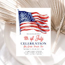 Search for flag invitations Red white and blue
