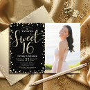 Search for unique sweet 16 invitations Script typography