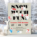 Search for snow much fun invitations Girl