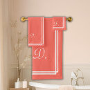 Search for peach bath towels Monogrammed