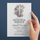 Search for christian memorial service invitations Elegant