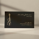 Search for violin business cards Modern