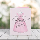 Search for flower girl cards Pink