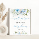 Search for floral baby shower welcome signs Eucalyptus