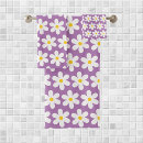 Search for purple and white bath towels Floral