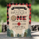 Search for lumberjack 1st birthday invitations Wild one
