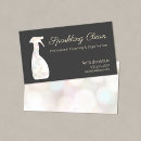 Search for sparkling clean business cards House cleaner
