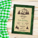 Search for mountain birthday invitations Pine tree