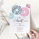 Search for donut gender reveal invitations Blue or pink