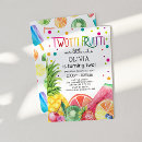 Search for fruit birthday invitations Tropical