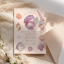Search for pearl wedding invitations Seashell
