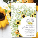 Search for sunflower bridal shower invitations Foliage