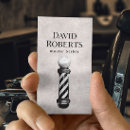 Search for barber pole business cards Barbershop