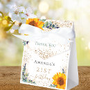 Search for sunflower favor boxes Thank you