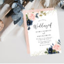 Search for navy blue and dusty rose wedding invitations Modern