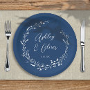 Search for navy wedding plates Elegant
