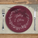 Search for burgundy paper plates Rustic