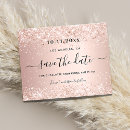 Search for sweet 16 save the dates Rose gold