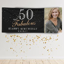 Search for fabulous 50 birthday party banners Modern