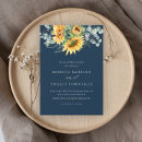Search for navy blue and sunflower wedding invitations Floral