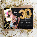 Search for cheers to 30 years invitations Thirty