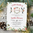 Search for bundle of joy baby shower invitations Poinsettia