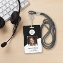 Search for plastic employee badges Identification