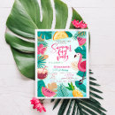Search for pool birthday invitations Palm leaves