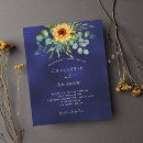 Search for blue and sunflower wedding invitations Fall