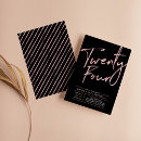 Search for 24th birthday invitations Modern